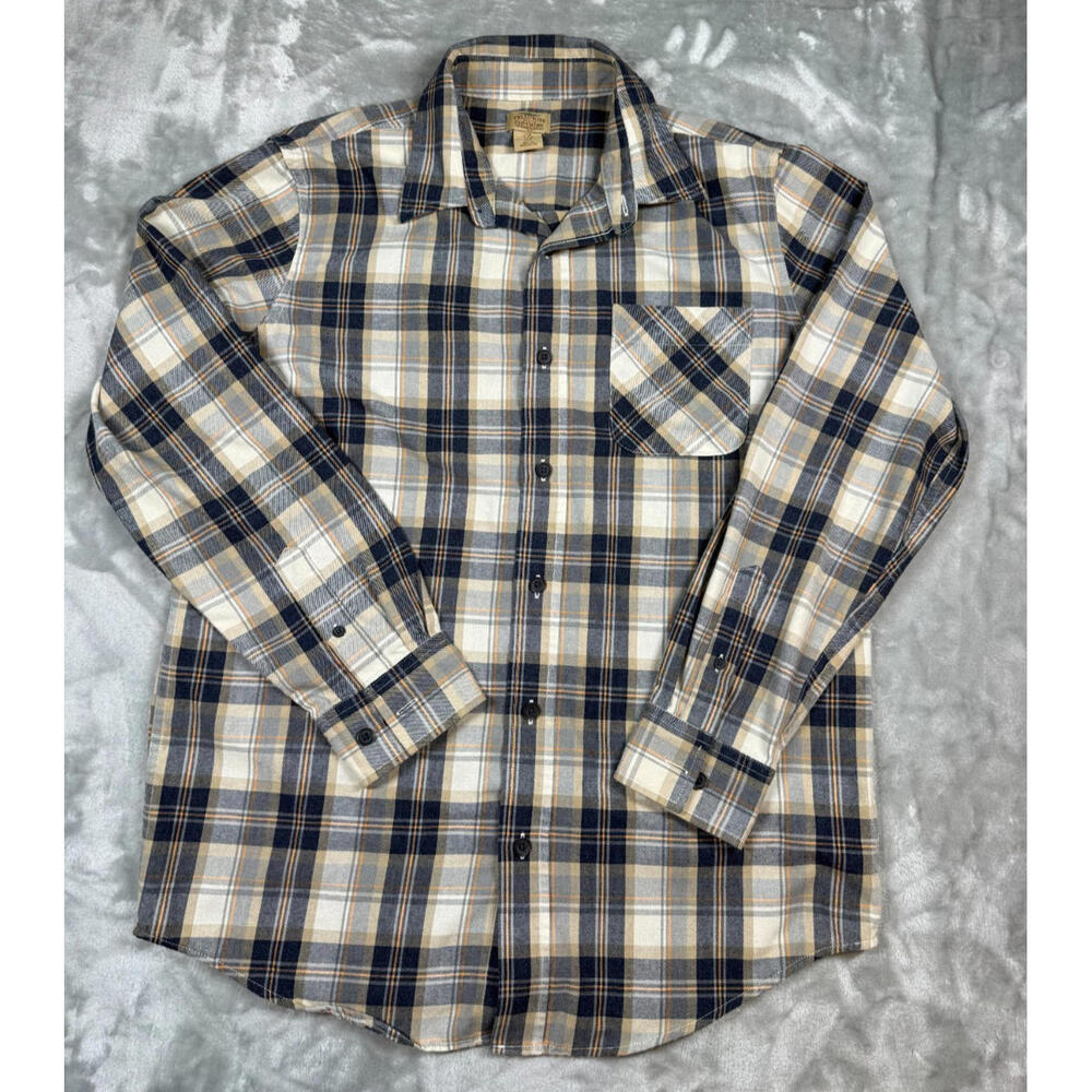 Telluride‎ Clothing Co. Men's Medium Plaid Flannel Shirt Cotton Blend
